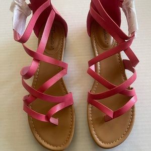 Breckelles Pink Strap Sandal